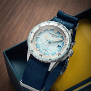 Spinnaker Hass Automatic Whale Sanctuary Project Beluge Blue Ltd Edition Dive Watch #SP-5128-11