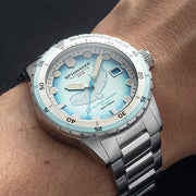 Spinnaker Hass Automatic Whale Sanctuary Project Beluge Blue Ltd Edition Dive Watch #SP-5128-11
