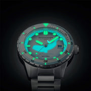Spinnaker Hass Automatic Whale Sanctuary Project Beluge Blue Ltd Edition Dive Watch #SP-5128-11