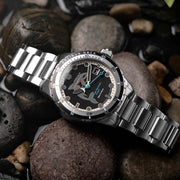 Spinnaker Hass Automatic Whale Sanctuary Project Orca Black Ltd Edition Dive Watch #SP-5128-22