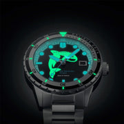 Spinnaker Hass Automatic Whale Sanctuary Project Orca Black Ltd Edition Dive Watch #SP-5128-22