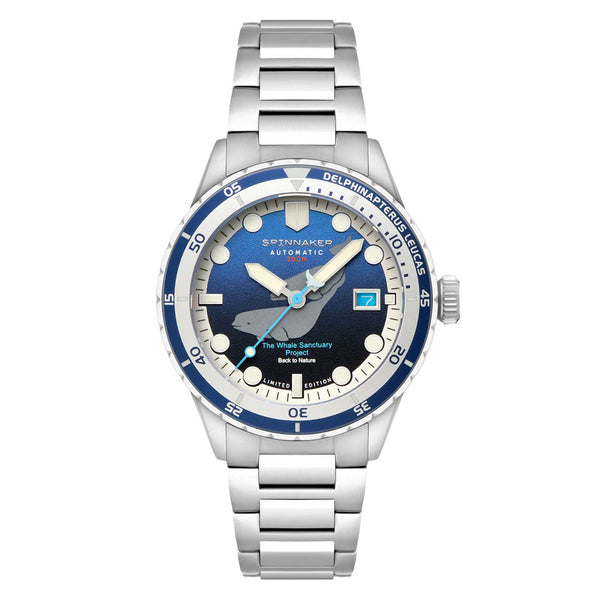 Spinnaker Hass Automatic Whale Sanctuary Project LE Blue Dial #SP-5128-33