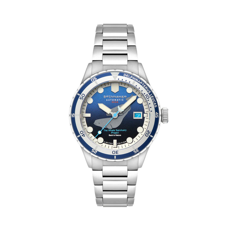 Spinnaker Hass Automatic Whale Sanctuary Project LE Blue Dial #SP-5128-33
