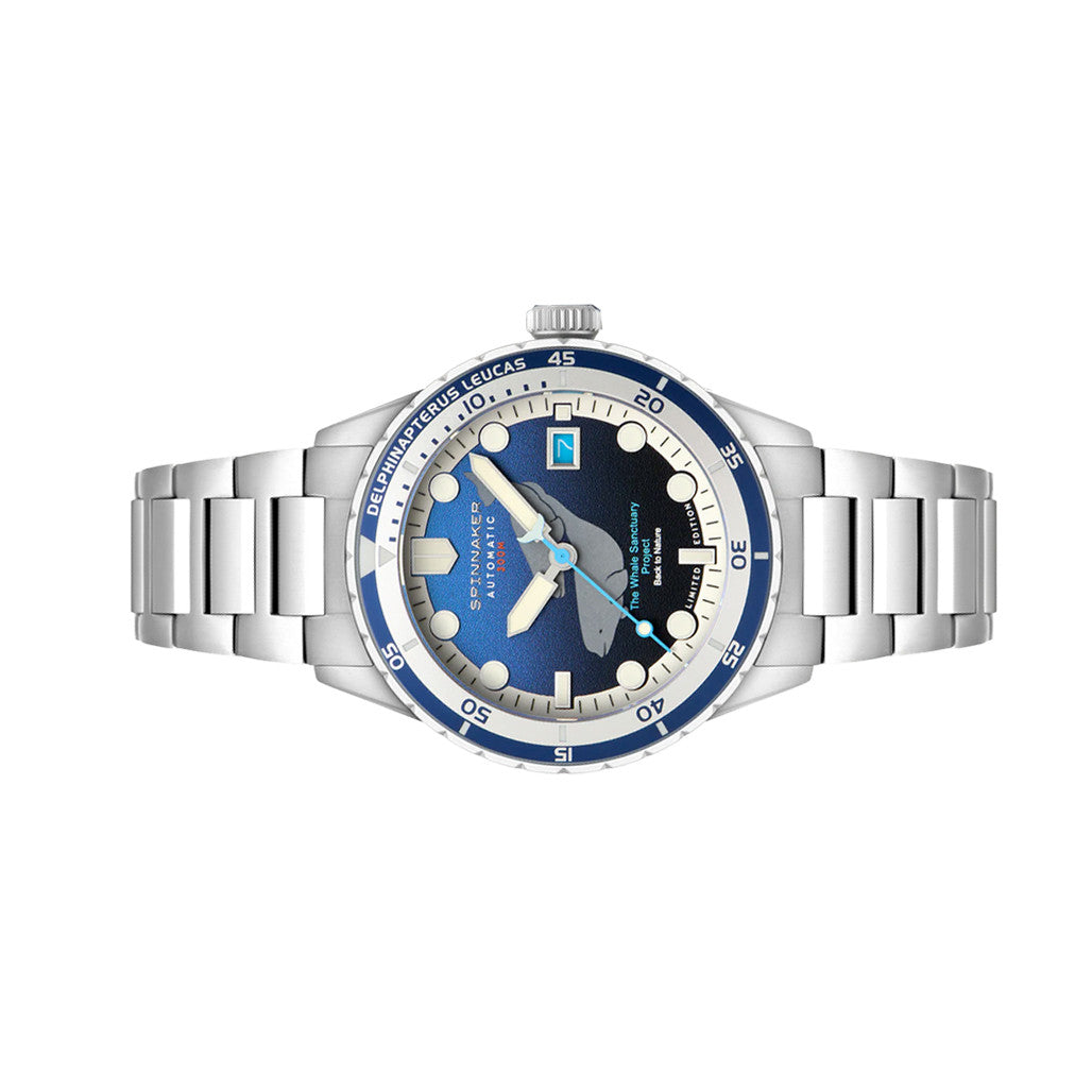 Spinnaker Hass Automatic Whale Sanctuary Project LE Blue Dial #SP