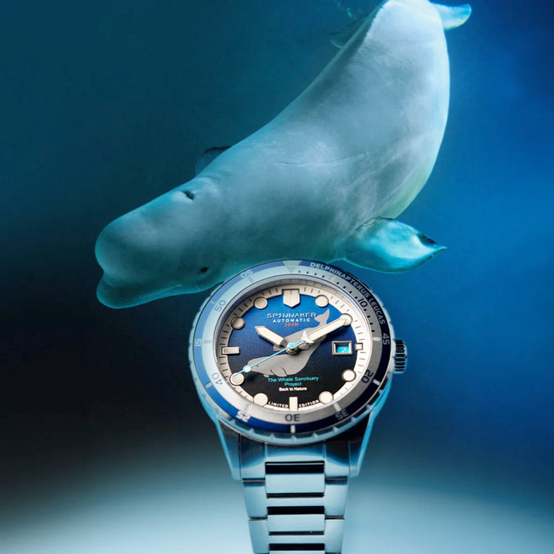 Spinnaker Hass Automatic Whale Sanctuary Project LE Blue Dial #SP-5128-33