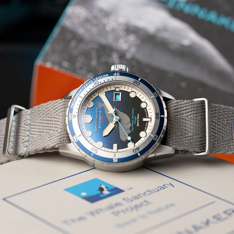 Spinnaker Hass Automatic Whale Sanctuary Project LE Blue Dial #SP-5128-33