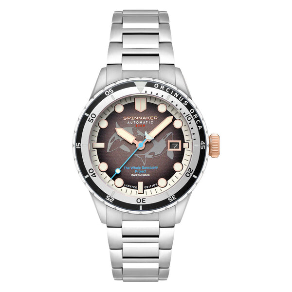 Spinnaker Hass Automatic Whale Sanctuary Project LE Black Dial #SP-5128-44