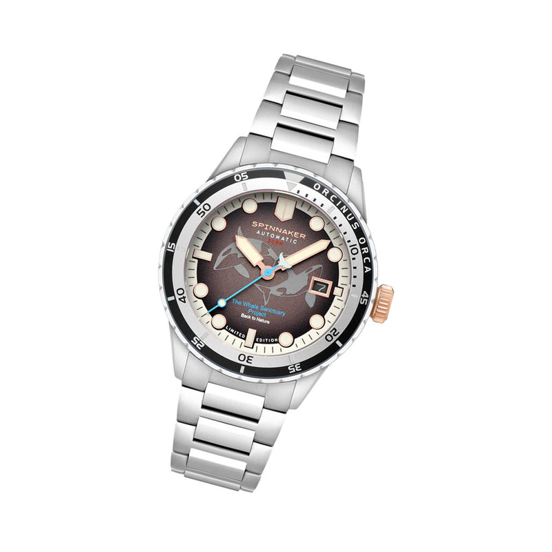 Spinnaker Hass Automatic Whale Sanctuary Project LE Black Dial #SP-5128-44