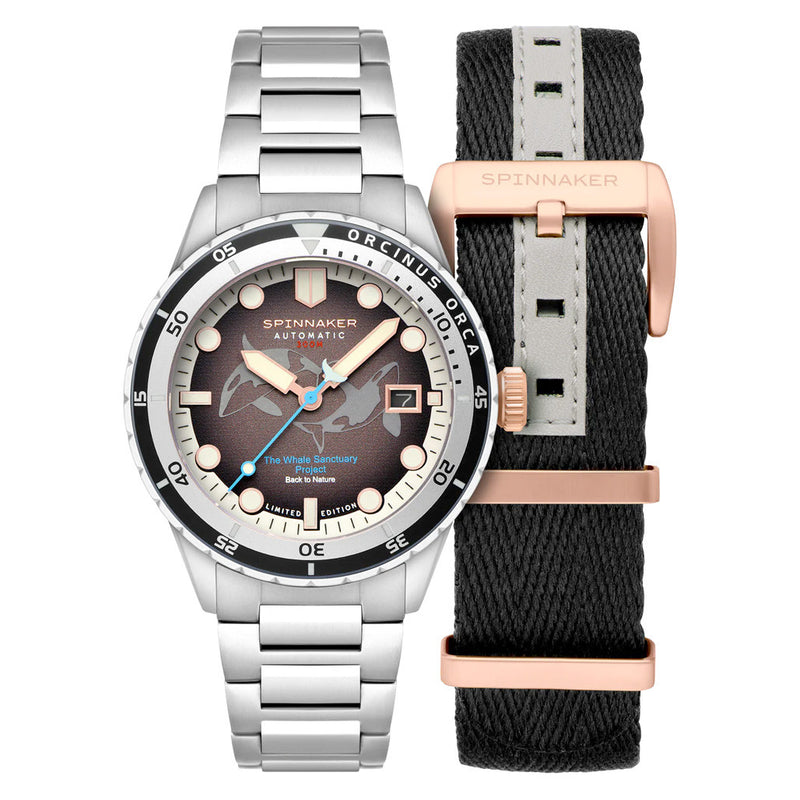 Spinnaker Hass Automatic Whale Sanctuary Project LE Black Dial #SP-5128-44