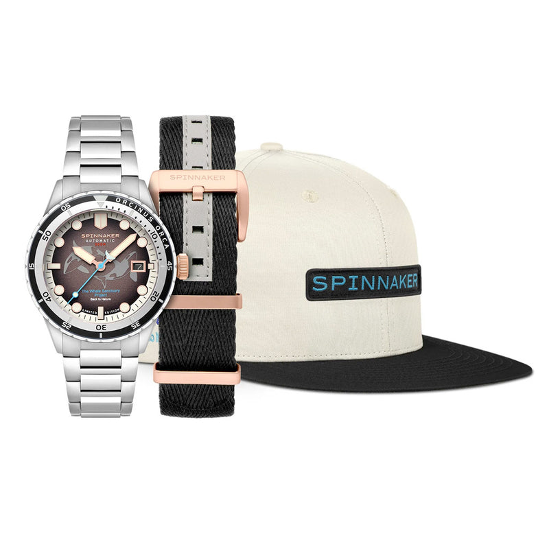 Spinnaker Hass Automatic Whale Sanctuary Project LE Black Dial #SP-5128-44