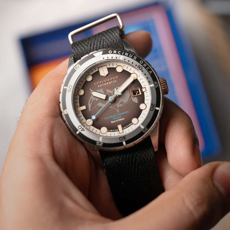 Spinnaker Hass Automatic Whale Sanctuary Project LE Black Dial #SP-5128-44