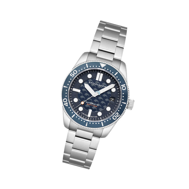 Spinnaker 40mm Croft Dolphin Project LE Dive Watch with Ocean Blue Dial #SP-5129-11