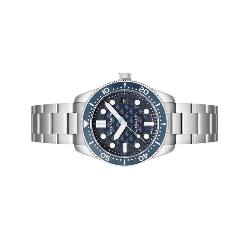 Spinnaker 40mm Croft Dolphin Project LE Dive Watch with Ocean Blue Dial #SP-5129-11