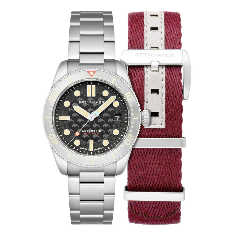 Spinnaker 40mm Croft Dolphin Project LE Dive Watch with Ocean Black Dial #SP-5129-22