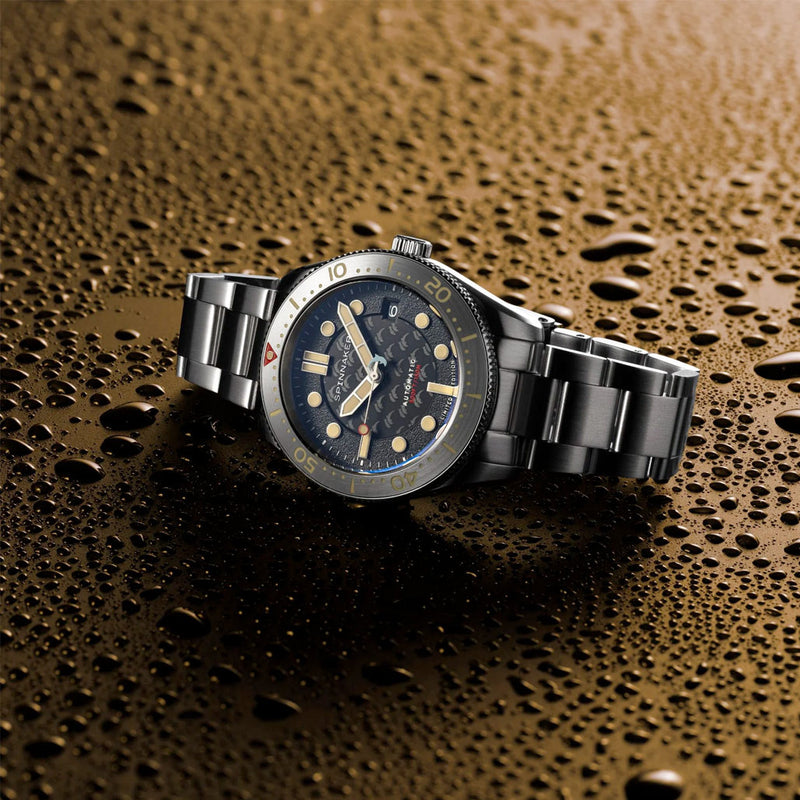 Spinnaker 40mm Croft Dolphin Project LE Dive Watch with Ocean Black Dial #SP-5129-22