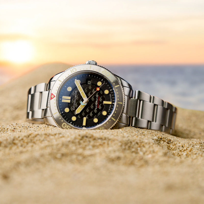 Spinnaker 40mm Croft Dolphin Project LE Dive Watch with Ocean Black Dial #SP-5129-22