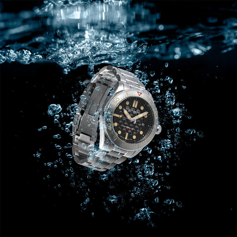 Spinnaker 40mm Croft Dolphin Project LE Dive Watch with Ocean Black Dial #SP-5129-22