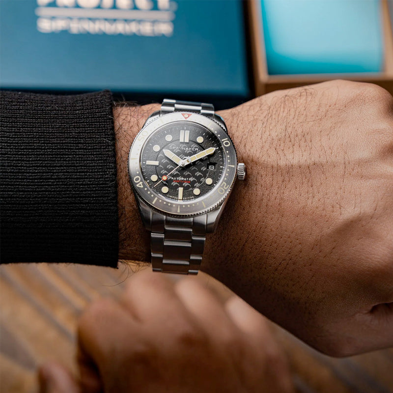 Spinnaker 40mm Croft Dolphin Project LE Dive Watch with Ocean Black Dial #SP-5129-22