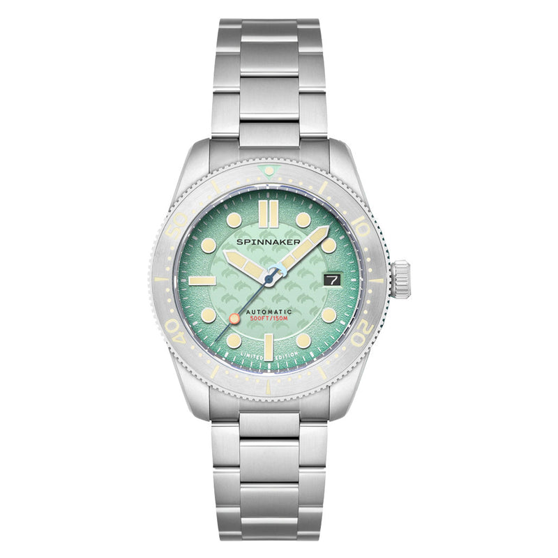 Spinnaker 40mm Croft Dolphin Project LE Dive Watch with Ocean Turquoise Dial #SP-5129-33