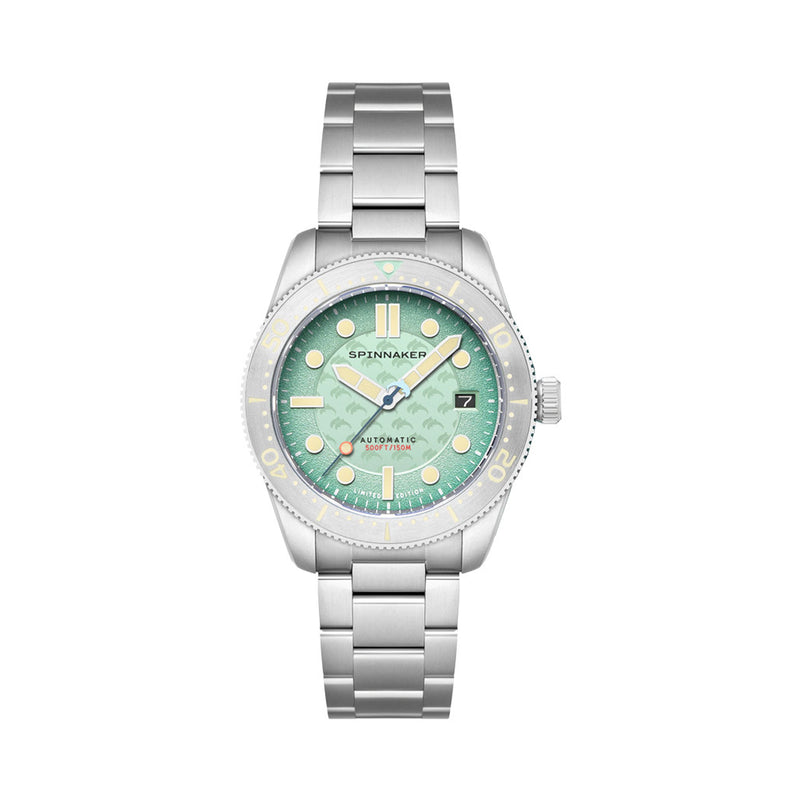 Spinnaker 40mm Croft Dolphin Project LE Dive Watch with Ocean Turquoise Dial #SP-5129-33