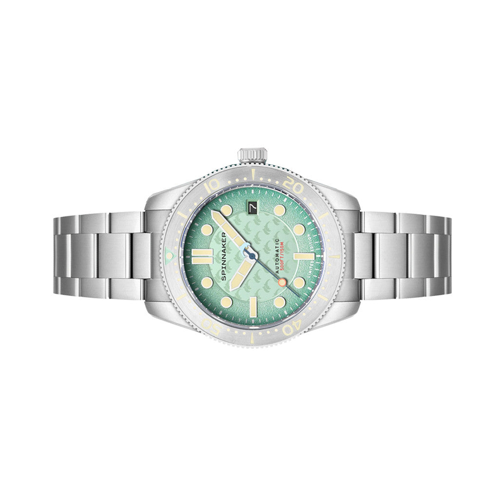 【　aqua　】 Spinnaker 40mm Croft Dolphin Project LE Dive Watch with Ocean