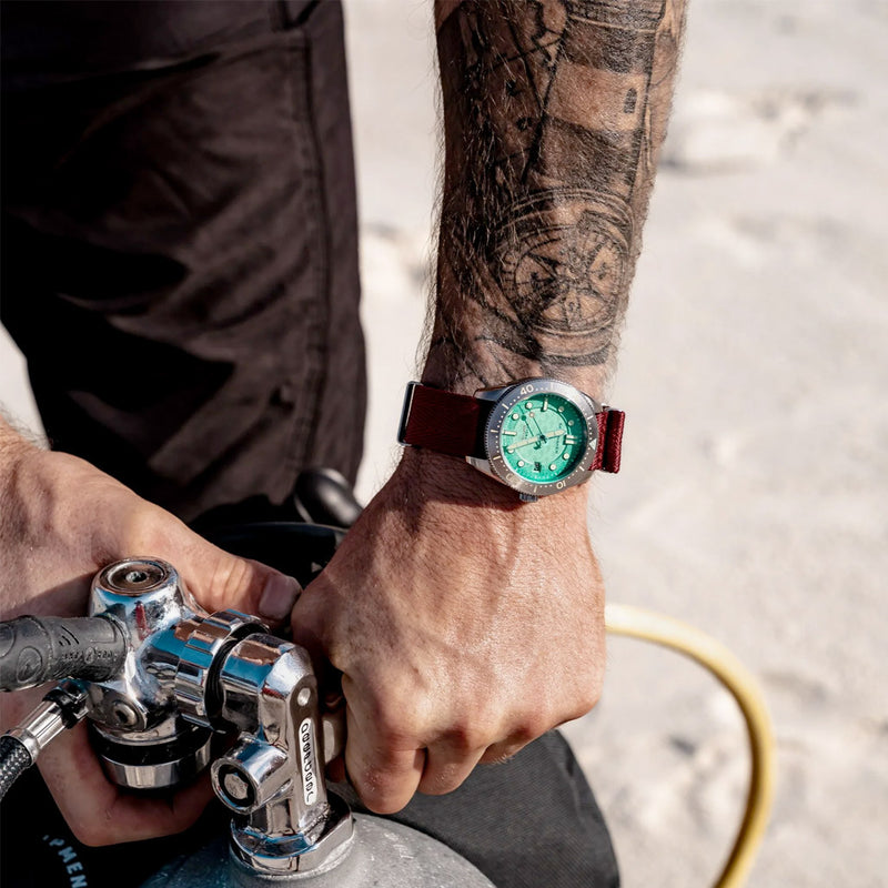 Spinnaker 40mm Croft Dolphin Project LE Dive Watch with Ocean Turquoise Dial #SP-5129-33