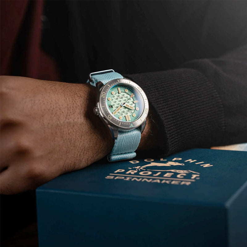 Spinnaker 40mm Croft Dolphin Project LE Dive Watch with Ocean Turquoise Dial #SP-5129-33
