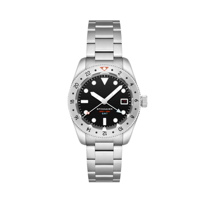 Spinnaker Croft 3912 GMT Automatic Dive Watch with Wet Suit Black Dial #SP-5130-11