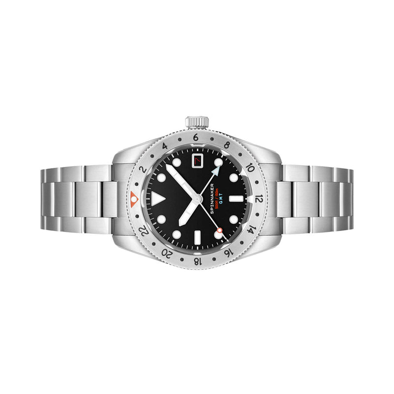 Spinnaker Croft 3912 GMT Automatic Dive Watch with Wet Suit Black Dial #SP-5130-11