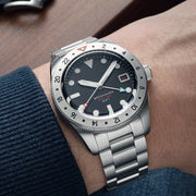 Spinnaker Croft 3912 GMT Automatic Dive Watch with Wet Suit Black Dial #SP-5130-11