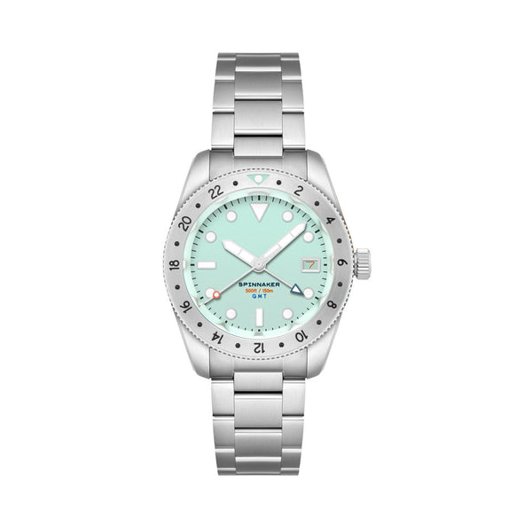 Spinnaker Croft 3912 GMT Automatic Dive Watch with Aqua Marine Blue Dial #SP-5130-22