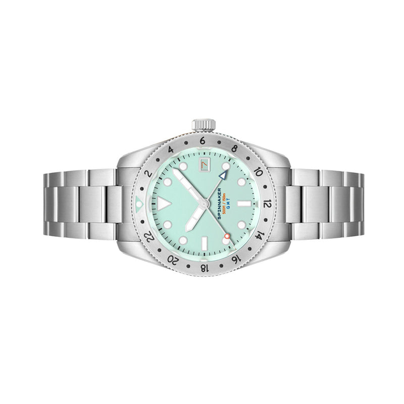 Spinnaker Croft 3912 GMT Automatic Dive Watch with Aqua Marine Blue Dial #SP-5130-22