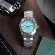 Spinnaker Croft 3912 GMT Automatic Dive Watch with Aqua Marine Blue Dial #SP-5130-22