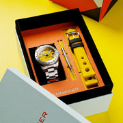 Spinnaker Croft 3912 GMT Automatic Dive Watch with Dusk Yellow Dial #SP-5130-33
