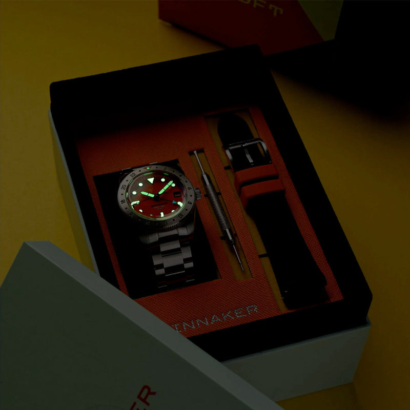 Spinnaker Croft 3912 GMT Automatic Dive Watch with Retro Orange Dial #SP-5130-44