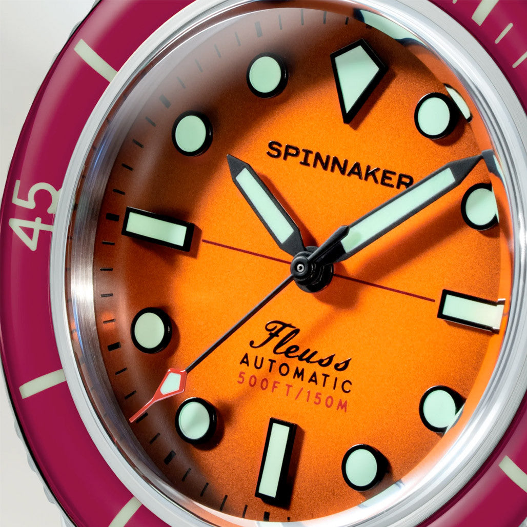 Spinnaker Fleuss 40 Automatic in Sunset Amber #SP-5133-99 — Long