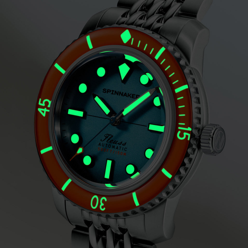 Spinnaker Fleuss 40 Automatic in Teal Mirage #SP-5133-CC — Long