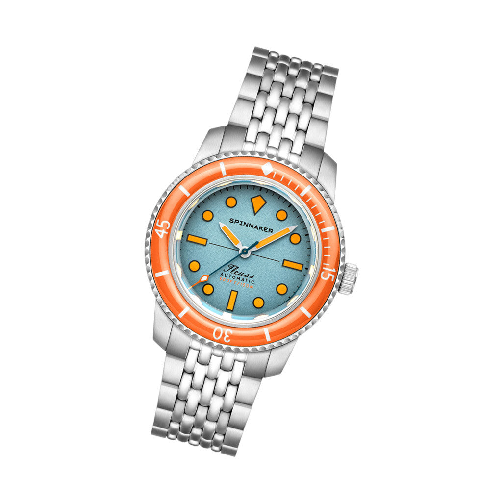 邦楽 URANUS Mirage Spinnaker Fleuss 40 Automatic in Teal Mirage #SP-5133-CC — Long