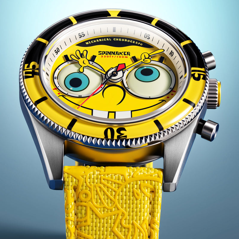 Spinnaker x Sponge Bob Eye Spy Yellow Mechanical Chronograph #SP-5153-01