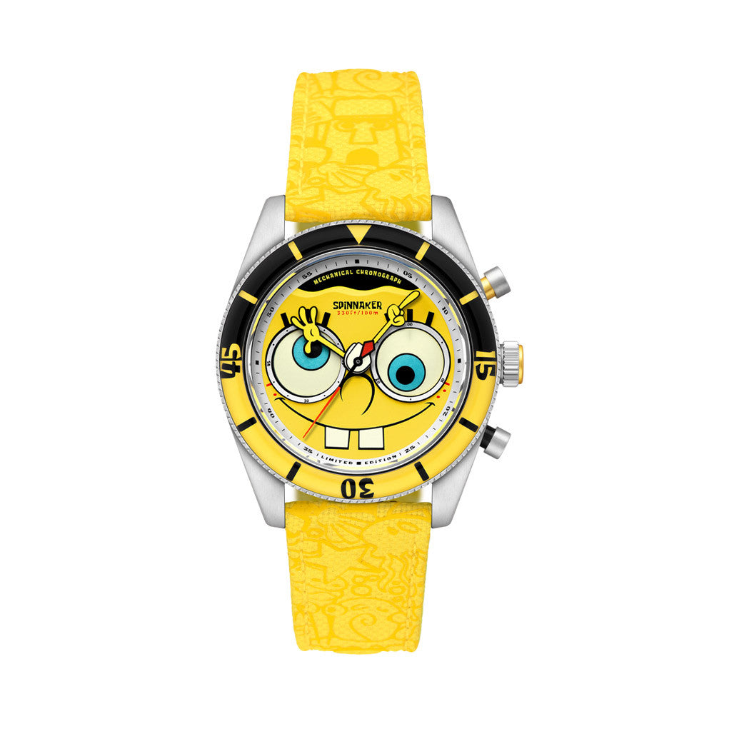 Spinnaker x Sponge Bob Eye Spy Yellow Mechanical Chronograph #SP