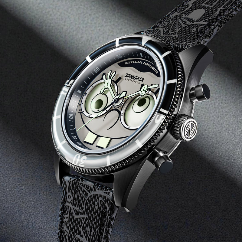 Spinnaker x Sponge Bob Eye Spy Black Mechanical Chronograph SP-5153-02