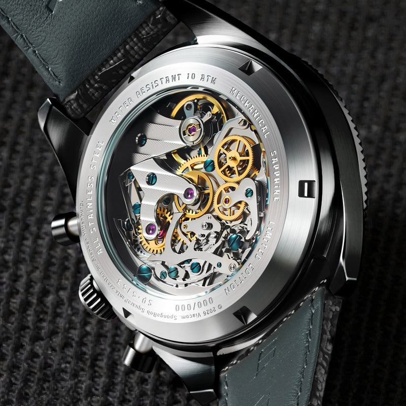 Spinnaker x Sponge Bob Eye Spy Black Mechanical Chronograph SP-5153-02