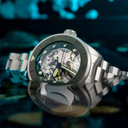 Spinaker Piccard Skeleton Automatic Dive with Mist Green Dial #SP-5135-22