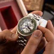 Spinaker Piccard Skeleton Automatic Dive with Mist Green Dial #SP-5135-22