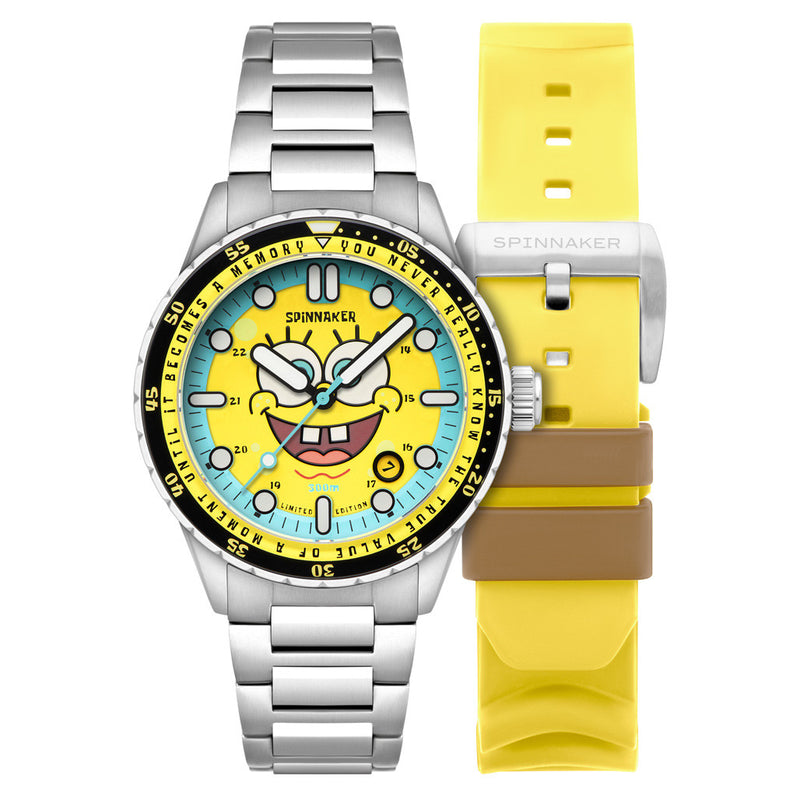Spinnaker Hass Automatic Spongebob Squarepants 25th LE in Spongebob Yellow #SP-5138-11