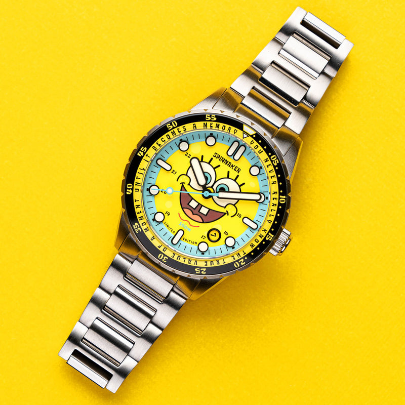 Spinnaker Hass Automatic Spongebob Squarepants 25th LE in Spongebob Yellow #SP-5138-11