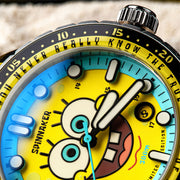 Spinnaker Hass Automatic Spongebob Squarepants 25th LE in Spongebob Yellow #SP-5138-11
