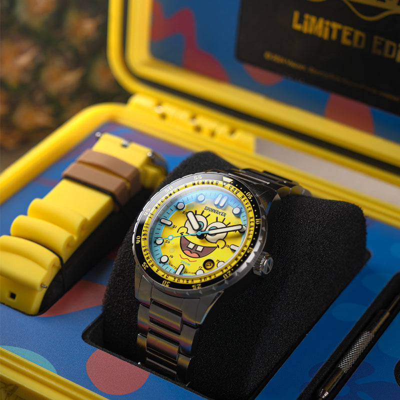 Spinnaker Hass Automatic Spongebob Squarepants 25th LE in Spongebob Yellow #SP-5138-11