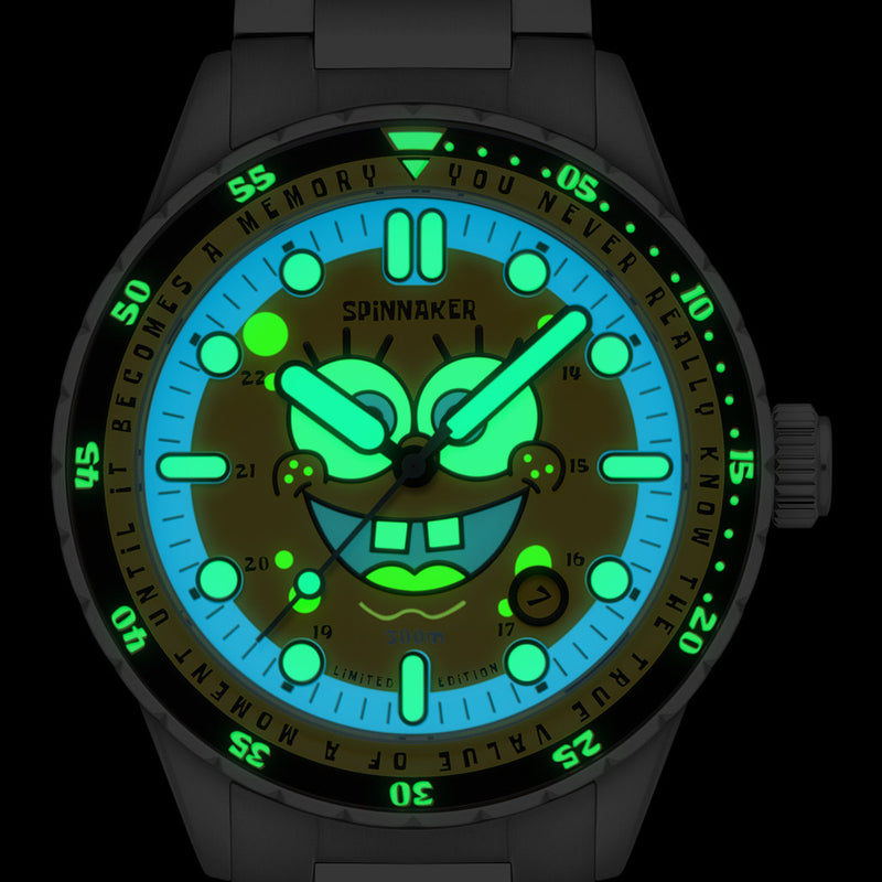Spinnaker Hass Automatic Spongebob Squarepants 25th LE in Spongebob Yellow #SP-5138-11