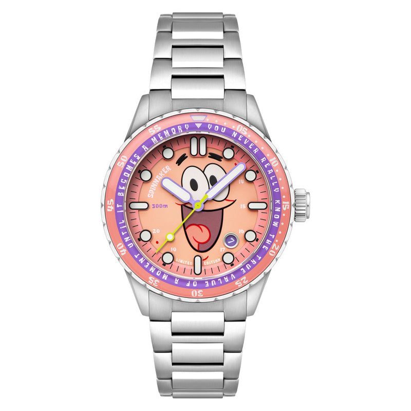 Spinnaker Hass Automatic Spongebob Squarepants 25th LE in Patrick Pink #SP-5138-22